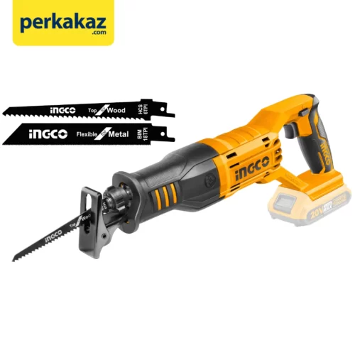 Gergaji Besi Cordless 20v Pack 2.0ah Reciprocating Saw Ingco Crsli1151