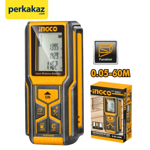 Meteran Laser Digital ( 60 M ) Pengukur Jarak Dimensi INGCO HLDD0608