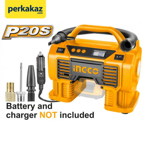 Kompressor Angin Cordless 20V Pompa Ban Baterai Ingco CACLI2002
