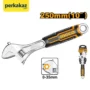 Kunci Inggris 10" Gagang Karet Adjustable Wrench HADW131108 Ingris